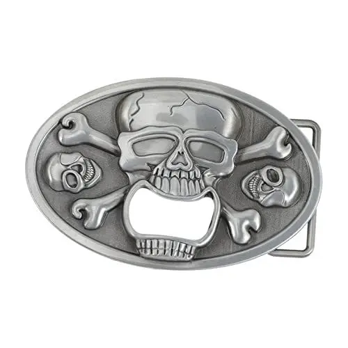 Produktbild: HEMOTON Gürtelschnalle Mit Flaschenöffner Und Gruseligem Halloween- Für Bars Küchen Camping Und Outdoor-aktivitäten