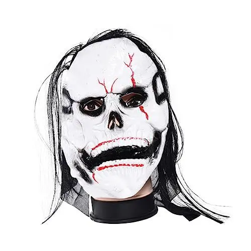 Produktbild: HEMOTON Halloween-Maske Vollgesichtsmaske Cosplay-Party-Maske Halloween-Geist-Cosplay Halloween-Cosplay-Maske Geistermaske halloween kostüm halloween costume caps hatset Horror-Party-Maske