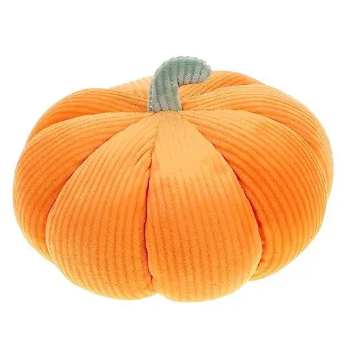 Produktbild: HEMOTON Halloween-Plüschkissen Halloween-Foto-Requisiten Plüschpuppe Figur Spielzeug Gefüllter Kürbis Sofa Plüschtier Pfote Dekokissen Kürbiskissen Erdfarben schmücken Lipgloss Kopfkissen