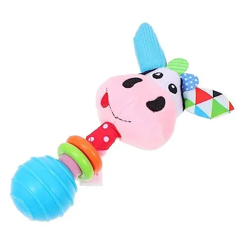 Produktbild: HEMOTON Plüschrassel Spielzeug Für Junge Mädchen Kreatives Handrassel Tierchen Lernspielzeug Aus Umweltfreundlichem Material Für Kleinkinder Und Junge Mädchen