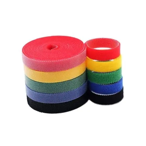 Produktbild: HEMOTON Kabel 12 Rollen Kabelführungsgürtel Kopfhörerkabel Kabelmanager Schnur Mischung Aus Nylon Und Polyester Kabelbinder