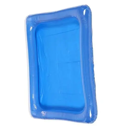 Produktbild: HEMOTON Kinderbecken Kinder wasserspielzeug kinderpool wasserspielzeug für Kinder Kleiner aufblasbarer Pool Angelteich Schwimmbad Sommer fischteich Wasserbecken PVC Sky-Blue