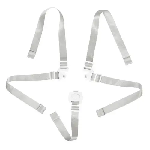 Produktbild: HEMOTON Kindersicherheitsgurte Und Babygurtbezüge Für Babyautositze, Hochstuhlgurte Und Kinderwagenspielzeuggurte, Babyspielzeug-sicherungsgurte, Weiß