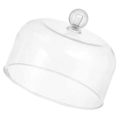 Produktbild: HEMOTON Kuchenhaube Tortenglocke Transparent Speiseglocke Fliegenhaube Kunststoff Tellerhaube 13X9cm Abdeckhaube für Speise Käse Kuchen Lebensmittel Abdeckung Restaurant Küche Party