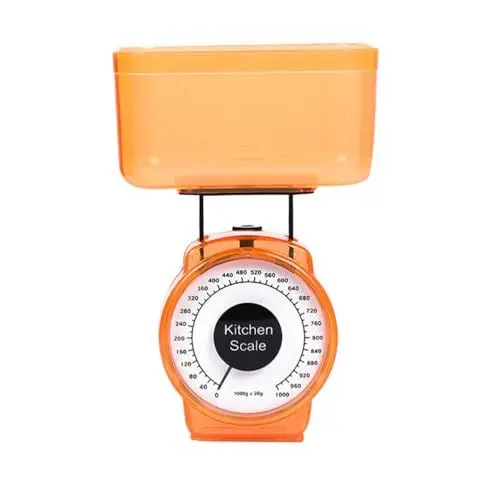 Produktbild: HEMOTON Küchenwaage Mechanical Kitchen Scale Kochen Kochwaage Gramm Waage Lebensmittelwaage Aus Kunststoff Mini- Kuchenwaage Gebäck Waage Küchenmesswaagen Plastik Reisen Tischwaage Klein