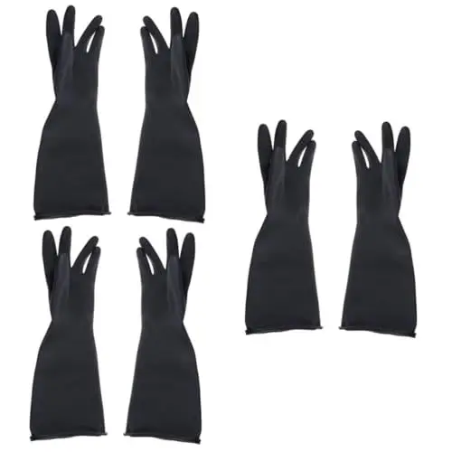 Produktbild: HEMOTON Latex Handschuhe 3St Handschuhe Küchenhandschuh Latexhandschuh Verdickte rutschfeste Golfschläger Emulsion Arbeit Latex-Gartenhandschuhe