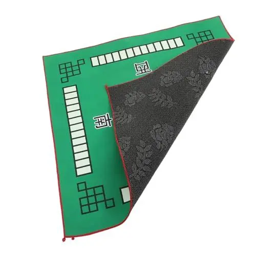 Produktbild: HEMOTON Mahjong-tischdecke Anti-rutsch-tischabdeckung Grünes Dekor Kinderwagenkorb Für Unter Den Kinderwagen Mahjong-Matte Aus Filz Mahjong Stoff Mikrofaser Verdicken