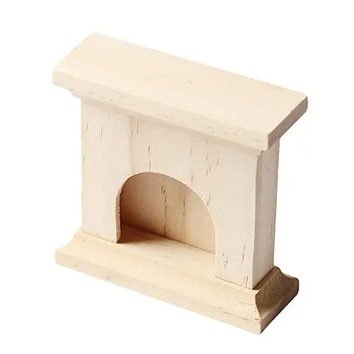 Produktbild: HEMOTON Mini-Kamin Puppenhaus Zubehör Holzspielzeug Möbel selber Machen Spielzeug für Kinder kinderspielzeug Lovely Modelle Mini-Verzierung dekoratives Modell Sukkulenten Spielzeugzimmer