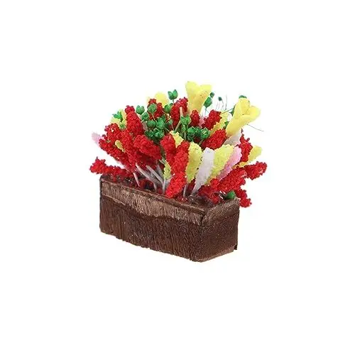 Produktbild: HEMOTON Mini-Puppenhaus für Kinder kindergeschenke Lichthausdekorationen für zu Hause Gartenpflanzen Blumentöpfe künstliche Pflanzen drinnen Miniblume und Ton Mini- draussen