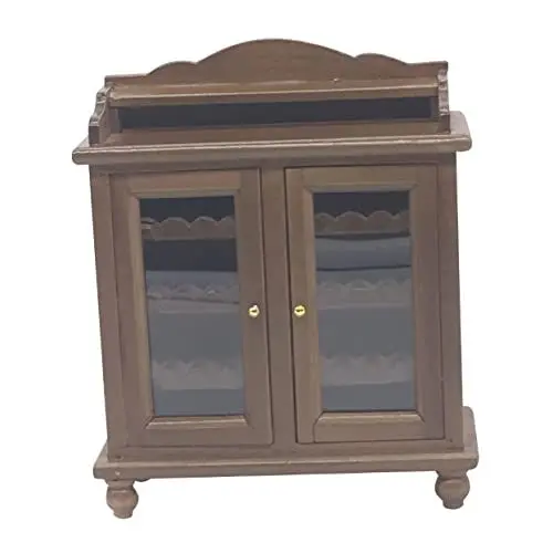 Produktbild: HEMOTON Puppenhausdekoration vorgeben Schrankmodell selber Bauen Mini-Hausweinschrank Mini-Möbel puppenhausmöbel puppenstubenzubehör Spielhausmöbel winzige Möbel einfach Ornamente Holz