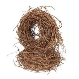 Produktbild: HEMOTON Rattankranz Türkranz Rebenkranz 2pcs Wandkranz Rohling DIY Zweig Girlande Tischkranz Weinreben Kranz Herbst Kranz Rahmen Wandbehang Kranz für Weihnachten Hochzeit Party Dekoration