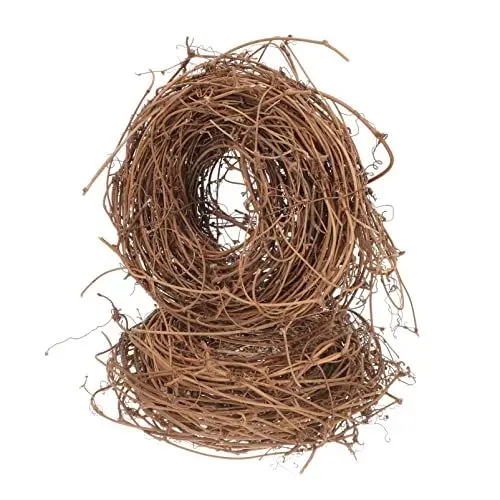 Produktbild: HEMOTON Rattankranz Türkranz Rebenkranz 2pcs Wandkranz Rohling DIY Zweig Girlande Tischkranz Weinreben Kranz Herbst Kranz Rahmen Wandbehang Kranz für Weihnachten Hochzeit Party Dekoration