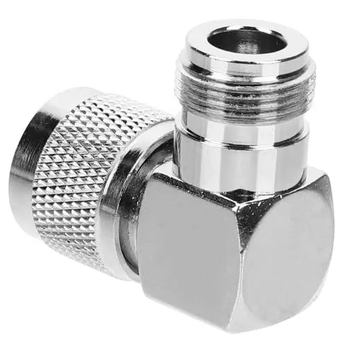 Produktbild: HEMOTON Rechtwinkliger Koaxialstecker N-stecker N-buchse Koaxialkabelstecker Koaxialstecker Adapter Für Antennen Funkgerät WLAN-antenne Verstärker