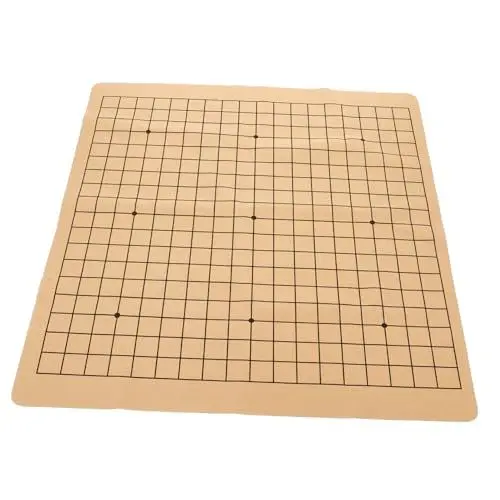 Produktbild: HEMOTON Schachbrett Schachbrett Chinesisches Schach Faltbares Schachbrett Schachspiel Requisite Marmor Schachbrett China Chinesisches Spiel Doppelseitiges Schachbrett Kunstleder