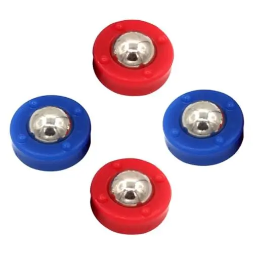 Produktbild: HEMOTON Shuffleboard Pucks 2 Stück Gleitkugeln Für Tischfußball Bunte Rollperlen Aus Langlebigem Material Für Desktop Spiele Und Partys Spaßiges Spielzubehör Für Kinder Und