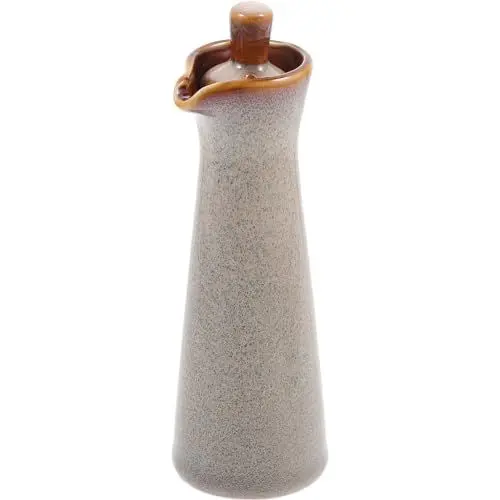 Produktbild: HEMOTON Sojasauce Flasche Japanischer Soja Krug Keramische Ölflasche Japanischer Soja- Sauce- Dispenser Flüssig- Gewürz- Krug- Essig- Gießen- Flasche für Beige