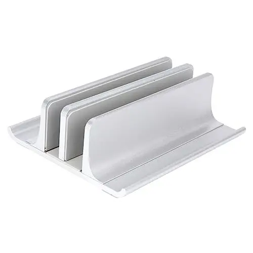 Produktbild: HEMOTON Laptop Vertical Support Aus Aluminiumlegierung Multifunktionale Laptop-kühlbasis Stabiler Ständer Mit Verbesserter Wärmeableitung Silber