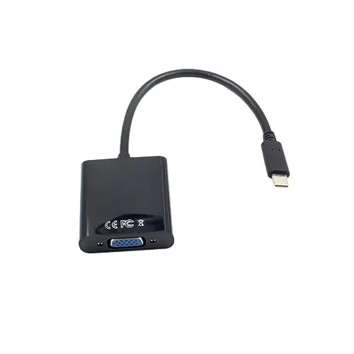 Produktbild: HEMOTON Typ-c Auf Konverterkabel Schwarzes USB-c Auf Adapterkabel Für Monitorprojektor
