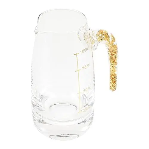 Produktbild: HEMOTON Weinspender Whisky-dekanterflasche Rotwein Ausgießer Wein-separator-flasche Wein Dekanter Flasche Kaltwasserkrug Dekanter Aus Glas Champagner Dekanter Gold Blatt Getränke