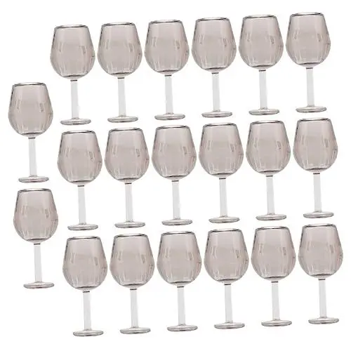 Produktbild: HEMOTON Winzige Gläser Für Puppenhäuser – 20 Miniatur-cocktailgläser Ideal Als Puppenhaus-Dekoration