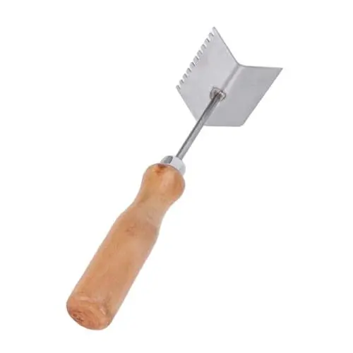 Produktbild: HEMOTON Wischmopps Für Bodenreinigung -schabwerkzeug Professionelle Bienenstockschaufel Holzgriff Edelstahl Reinigungsschaufel Für Imkerei -reinigungsschaber