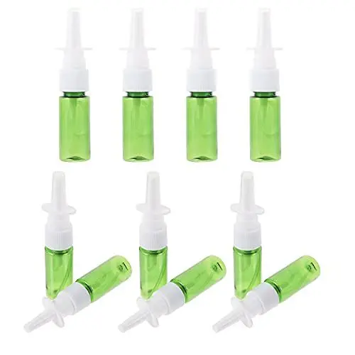 Produktbild: 10 Stücke Nasenspray Flasche Nasensprühflasche 15ml Nachfüllbar Nasenzerstäuber Nasenspray Behälter Leere Sprühflasche Pumpzerstäuber für Make up Parfü Kosmetik Wasser