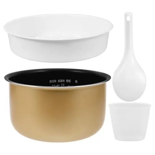 Produktbild: Hemoton Auskleidung Für Reiskocher Reis Kocher Revere Ware Töpfe Pfannen Instant-pot-zubehör Power Cooker Innentopf Instant-pot Innentopf Instantkocher Aluminiumlegierung Keramik Antihaft