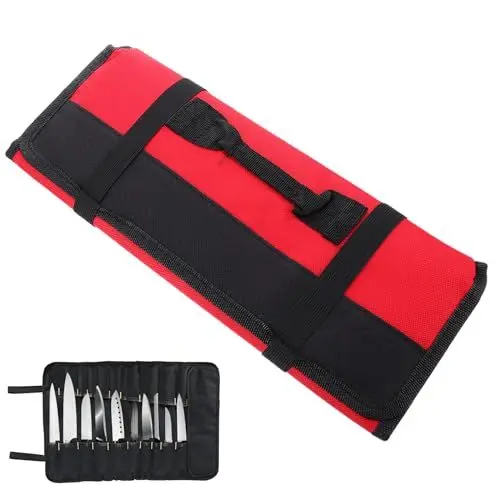 Produktbild: Hemoton Koch Messer Roll Bag Messertasche Kochmesser Messer Rolltasche mit 22 Slots Kochmesser Rolle Tasche wasserdichte Messertasche Rolltasche für Löffel und Gabeln