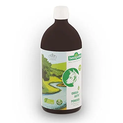 Produktbild: hempetito Omega-aktiv+ Poweröl für Hunde 1 L