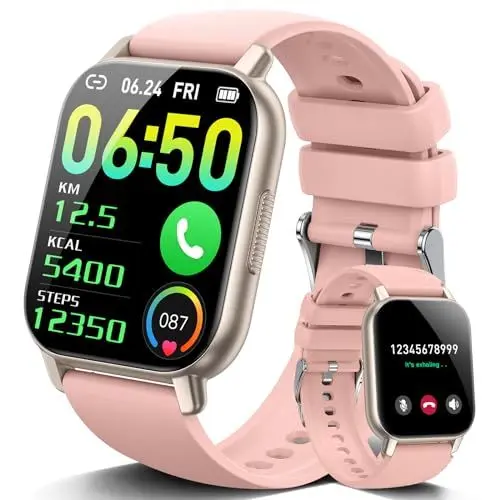 Produktbild: Hendari Smartwatch Damen Herren, Fitnessuhr Tracker mit Telefonfunktion 1.85