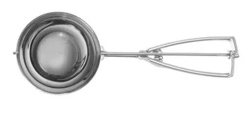 Produktbild: HENDI Eisportionierer Stöckel, geeignet für Geschirrspüler, Eislöffel, Eiscreme Löffel, 1/4, ø100mm, Edelstahl