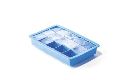 Produktbild: HENDI Eiswürfelform, kleine Würfel, Erstellt 15 Eiswürfel (±3x3x3 cm), Eiswürfelschaleeinfache, Eiskugelform, 190x120x(H)35mm, Silikon