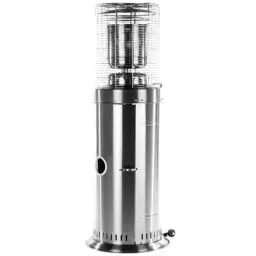 Produktbild: HENDI Lounge Heizstrahler, Standheizstrahler, Strahler, Inkl. Elektronische Zündung, Gasschlauch und Druckminderer, geeignet maximaal 15L Gasflaschen, 13.500000kWh, ø556x(H)1430mm, Edelstahl