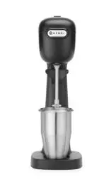 Produktbild: HENDI Milchshake Maker, Drink mixer, Frappés, Getränkemixer, Inkl. 2 Mixbechers (Edelstahl und Polykarbonat) & 2 Sätzen zu je 2 Rührwerken, 230V/400W, 170x196x(H)490mm, Schwarz