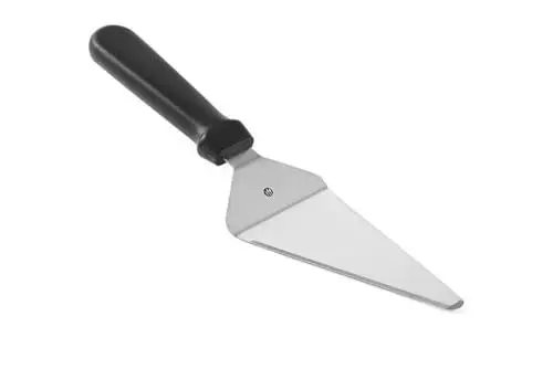 Produktbild: HENDI Tortenheber, als Tortenmesser verwendbar, mit schwarzem Polypropylengriff, Geschirrspülmaschinengeeignet, 280x75mm, Edelstahl