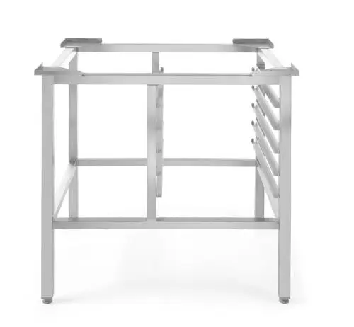 Produktbild: HENDI Untergestell, für HENDI Ofen 225929, mit 5 Halterungen für Backbleche, GN2/3, Ständer, Ofenständer, 580x390x(H)750mm, Edelstahl