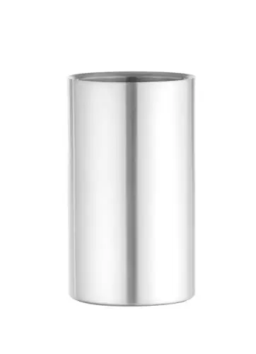 Produktbild: HENDI Weinkühler, Doppelwandig, für den Gebrauch ohne Eiswürfel, Flaschenkühler, ø120x(H)180mm, Edelstahl