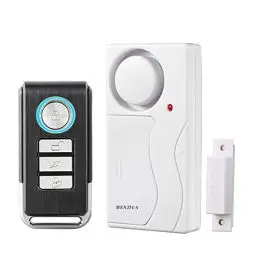 Produktbild: Hendun Kabelloser Tür-Alarm mit Fernbedienung, Diebstahlschutz-Fensteralarm, Kontaktsensoralarm, Innenpool Tür-Alarm, Einstiegsglocke