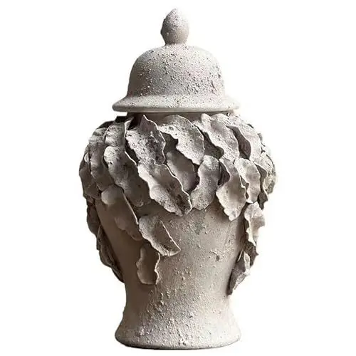 Produktbild: Hengqiyuan Keramikvase, Vorratsdose Keramikvasen, Tisch Dekorative Blumenvase Kunst Keramiktopf Japanischer Wabi-Sabi Stil Getrocknete Blume Blumenarrangement,29CM