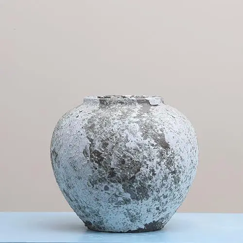Produktbild: Hengqiyuan Retro-Keramikvase Trockenblumen-Schreibtisch Wohnzimmer Arbeitszimmer Hotel-Heimdekoration,45 * 26 * 16CM