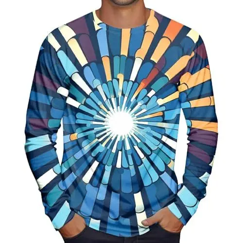 Produktbild: Henley Shirt Herren Langarm Herren Langarmshirt Schwarz Hemd Langarm Männer Baumwolle Hemd Herren Langarm Schwarz T Shirts Herren XXL Schwarz Karriertes Hemd Männer T Shirt Blau L