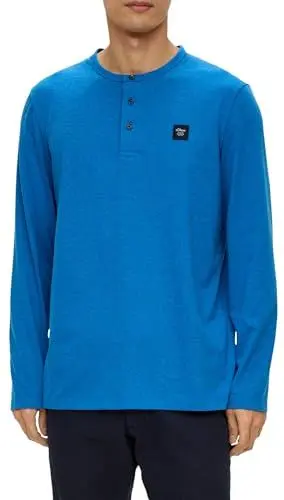 Produktbild: Henley Shirt Langarm, meliert