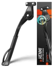Produktbild: HENMI Fahrradständer 24-29 Zoll Pro+,Fahrradständer mit 2 Löchern,Stabil Seitenständer,Konzipiert für E-Bike und MTB,40mm Loch für M6 Schrauben geeignet
