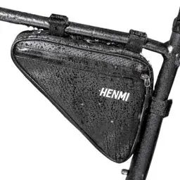 Produktbild: HENMI Fahrradtasche Rahmen, Dreieckstasche Fahrrad Wasserdicht, Rahmentasche Fahrrad für Telefon, Schlüssel, Snack, Werkzeug, Verwendung fahrradtasche rennrad für Stadtrad, Trekkingrad, Rennrad, MTB