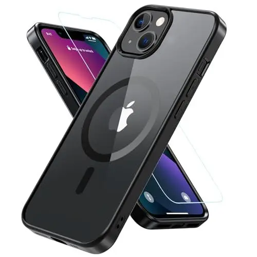 Produktbild: Für iPhone 13 Mini Hülle, Magnetisch Handyhülle iPhone 13 Mini Mit Panzer Schutz Glas, Kompatibel mit MagSafe 360° Rundumschutz Stoßfest Case Cover Schutzhülle für iPhone 13 Mini 5.4