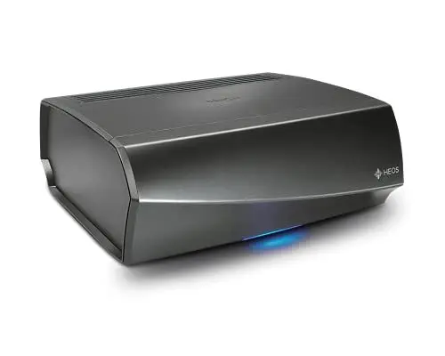 Produktbild: HEOS by Denon HEOSAMPHS2 Multiroom Audio-Streaming Vollverstärker (High-Res Audio, Spotify Connect, NAS, WLAN, USB, Appsteuerung, Aux-In, Bluetooth, 2X 100 Watt) schwarz