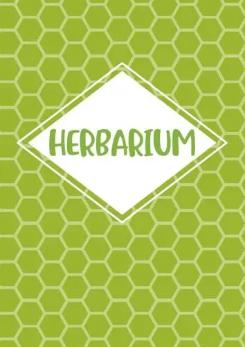 Produktbild: Herbarium: Herbarium zur Pflanzenaufbewahrung | mit vorgefertigten Etiketten zur Pflanzenbestimmung | ausreichend Platz für getrocknete Blüten und Blätter | Motiv: Geometrisch Grün