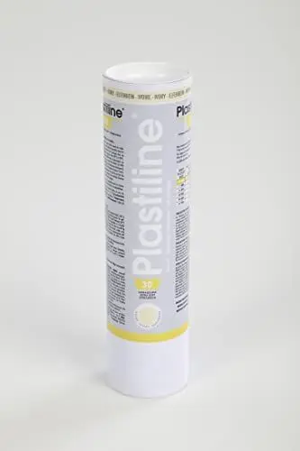 Produktbild: J. Herbin Herbin 1130T - Modelliermasse Plastiline, 1kg, Härtegrad 30, ideal zum Modellieren, 100 Prozent wiederverwendbar, Elfenbein