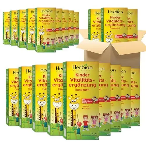 Produktbild: Herbion Naturals Vitalitätsergänzung für Kinder, fördert Wachstum und Appetit - 150 mL - Für Kinder ab 1 Jahr (Packung mit 24)