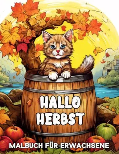 Produktbild: Herbst Malbuch für Erwachsene: Schöne Bilder mit herbstlichen Szenen bezaubernde Entspannung